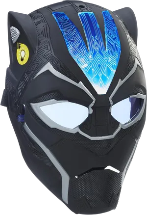 Black Panther Mask Closeup PNG Image