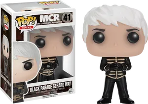 Black Parade Gerard Way Funko Pop PNG Image