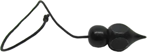 Black Pendulum Swinging Motion PNG Image