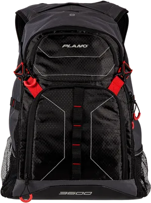 Black Plano3500 Series Backpack PNG Image