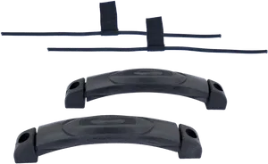 Black Plastic Carrying Handles PNG Image