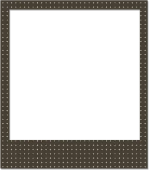 Black Polaroid Framewith Cross Marks PNG Image