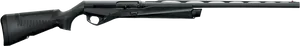 Black Pump Action Shotgun PNG Image