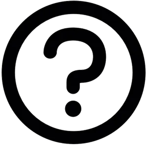 Black Question Mark Clipart PNG Image