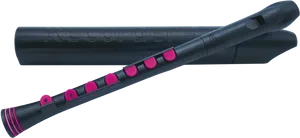 Black Recorderwith Pink Details PNG Image