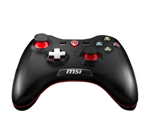 Black Red M S I Gaming Controller PNG Image