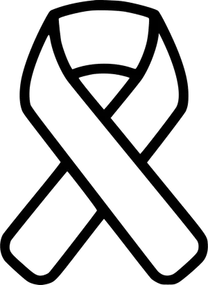 Black Ribbon Symbol Mourning Remembrance.png PNG Image