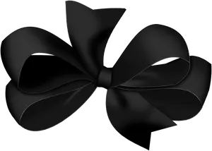 Black Ribbon Symbolof Mourning.png PNG Image