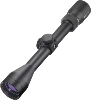 Black Rifle Scope Optics PNG Image