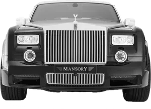 Black Rolls Royce Mansory Front View PNG Image