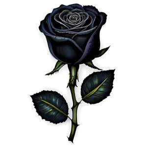 Black Rose Clipart Png Eev PNG Image