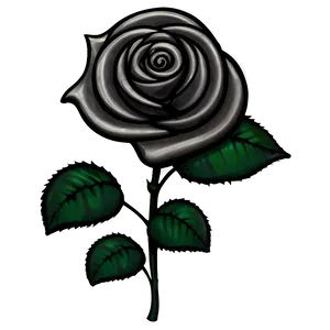 Black Roses Pattern Png 40 PNG Image