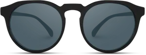 Black Round Glasses Transparent Background PNG Image