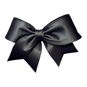 Black Satin Gift Bow Png Qdy PNG Image