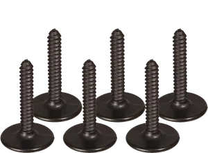 Black Screws Arrangement PNG Image