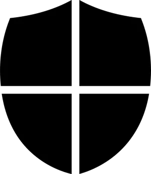 Black Shield Icon PNG Image