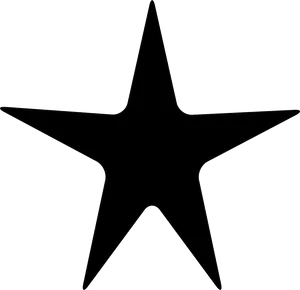 Black Silhouette Star PNG Image