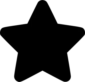 Black Silhouette Star Vector PNG Image