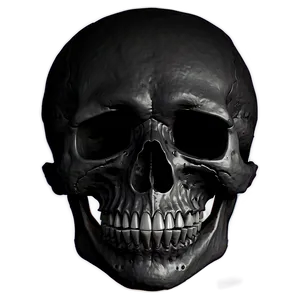 Black Skull Silhouette Png 06202024 PNG Image