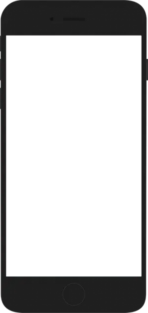 Black Smartphone Template PNG Image