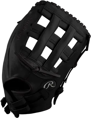 Black Softball Glove PNG Image