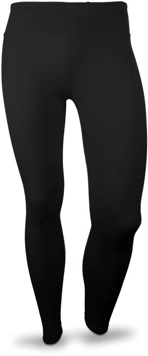 Black Sport Leggings Product Display PNG Image