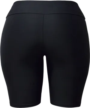 Black Sport Shorts Product View PNG Image