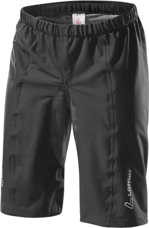 Black Sports Shorts Product Display PNG Image