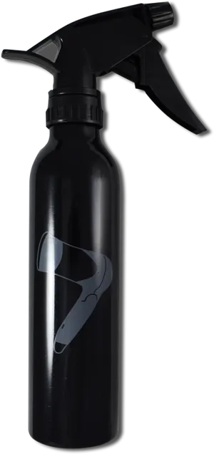 Black Spray Bottlewith Trigger Nozzle PNG Image