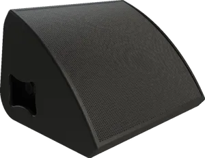 Black Stage Monitor Speaker PNG Image