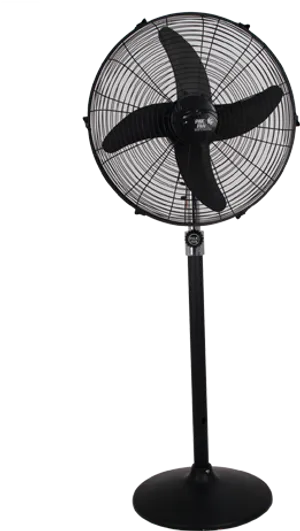 Black Standing Fan PNG Image