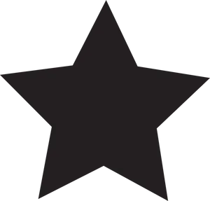 Black Star Graphic Element PNG Image