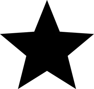 Black Star Outline PNG Image