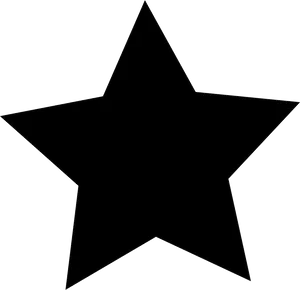 Black Star Outline PNG Image