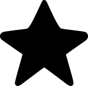 Black Star Outline PNG Image