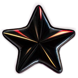 Black Star Sticker Png Ubl19 PNG Image