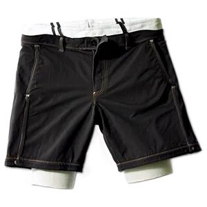 Black Stretch Shorts Png Wke37 PNG Image