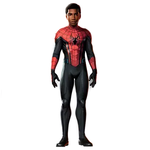 Black Suit Miles Morales Png 05032024 PNG Image