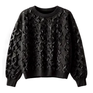 Black Sweater C PNG Image