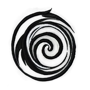 Black Swirl Embroidery Design Png 40 PNG Image