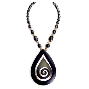 Black Swirl Jewelry Design Png Djt PNG Image