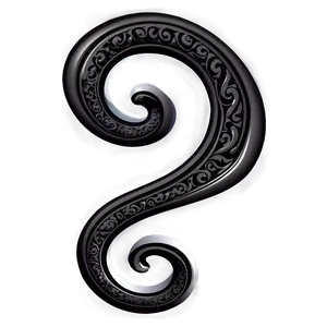 Black Swirl Scrollwork Png 74 PNG Image