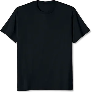 Black T Shirt Mockup PNG Image