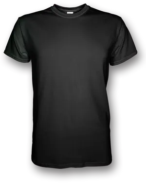 Black T Shirt Mockup PNG Image