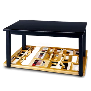 Black Table Design Png Cin PNG Image