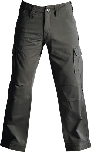 Black Tactical Cargo Pants PNG Image