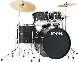 Black Tama Drum Set PNG Image