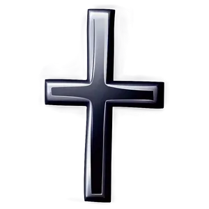 Black Thin Cross Icon Png Ctr PNG Image