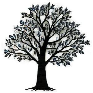 Black Tree A PNG Image