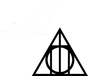 Black Triangle Graphic Art PNG Image